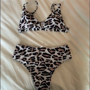 Leopard print swimsuit